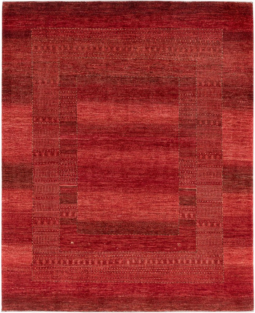 Loribaft Tappeto 210x170 Rosso (Iran) Annodato A Mano