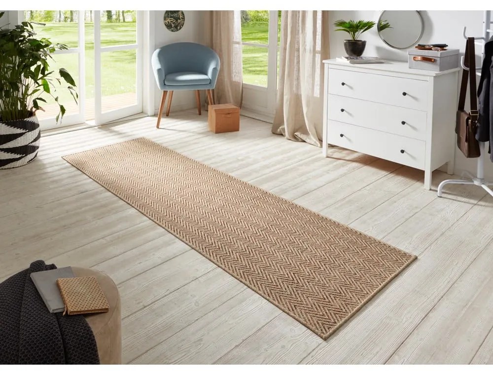 Runner marrone 500, 80 x 350 cm Nature - BT Carpet