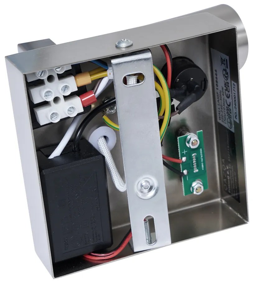 Lampada da parete moderna in acciaio con USB-C inclinabile - Rex