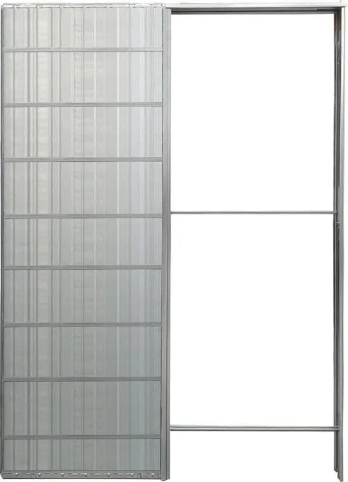 Controtelaio per porta scorrevole per cartongesso L 90 x H 210 cm