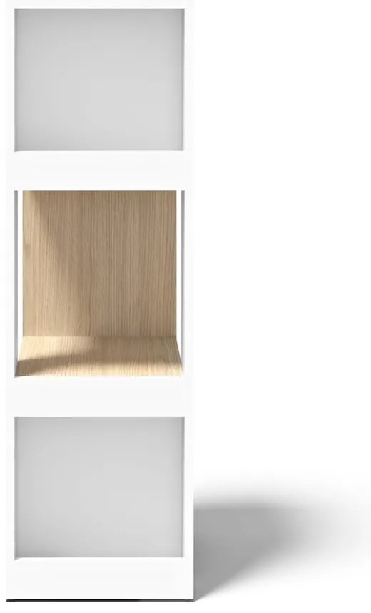 Libreria bianca in rovere 40x114 cm Ella - TemaHome