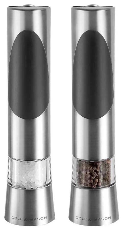 Cole&Mason - Set di macinini elettrici per sale e pepe RICHMOND 2 pezzi 6xAAA