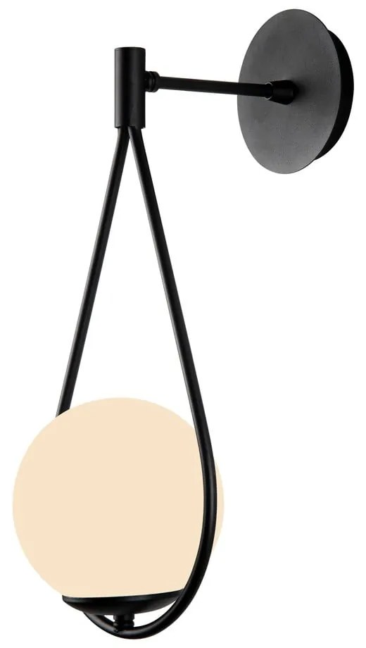 Lampada da parete nera ø 15 cm Arch – Squid Lighting