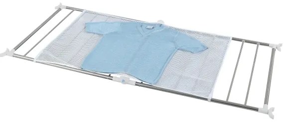 WENKO 3772020100 - Stendibiancheria PROFI 65x150 cm acciaio inox/argento/bianco