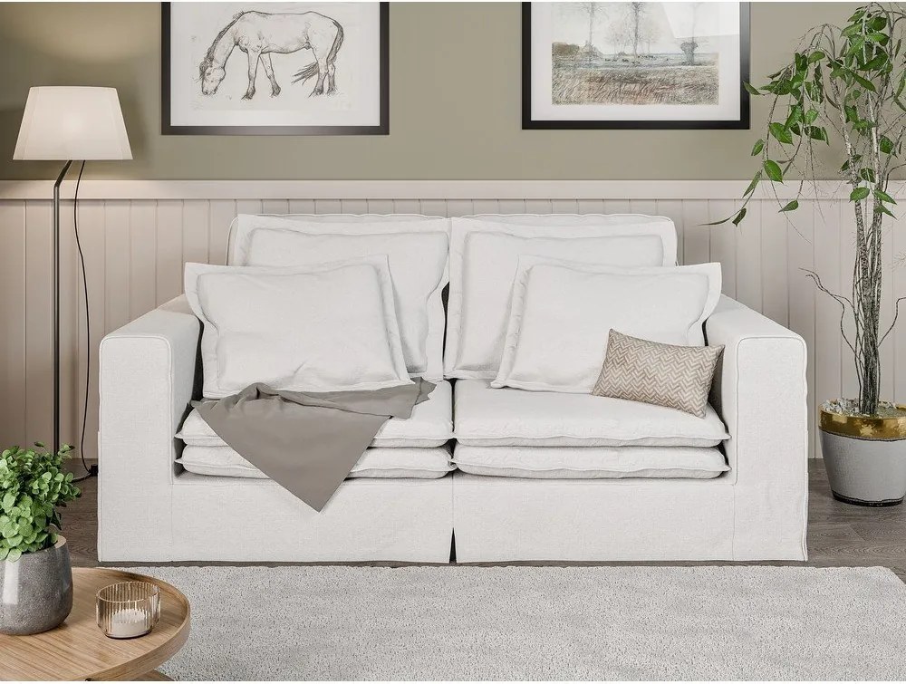Divano bianco 196 cm Nora – Ropez