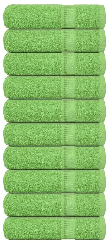 Asciugamani Da Bagno 10 Pz Verde Mela 100x150cm 360 G/m² Cotone /