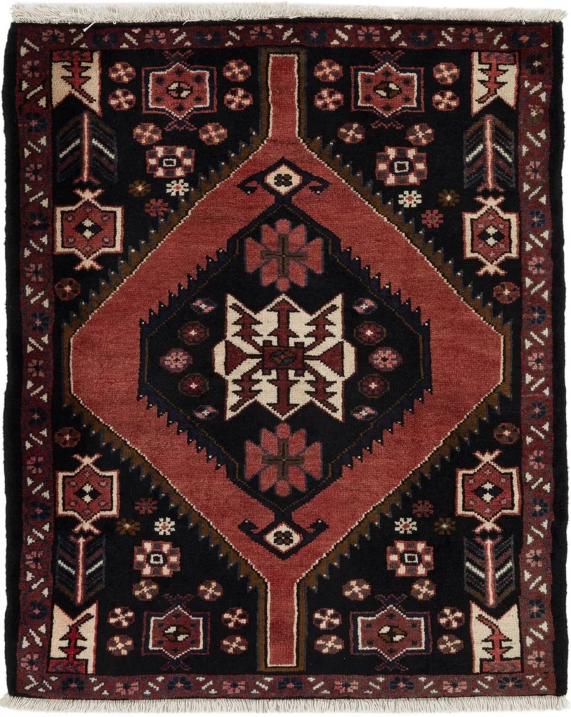 Hamedan Tappeto 110x90 (Iran) Annodato A Mano
