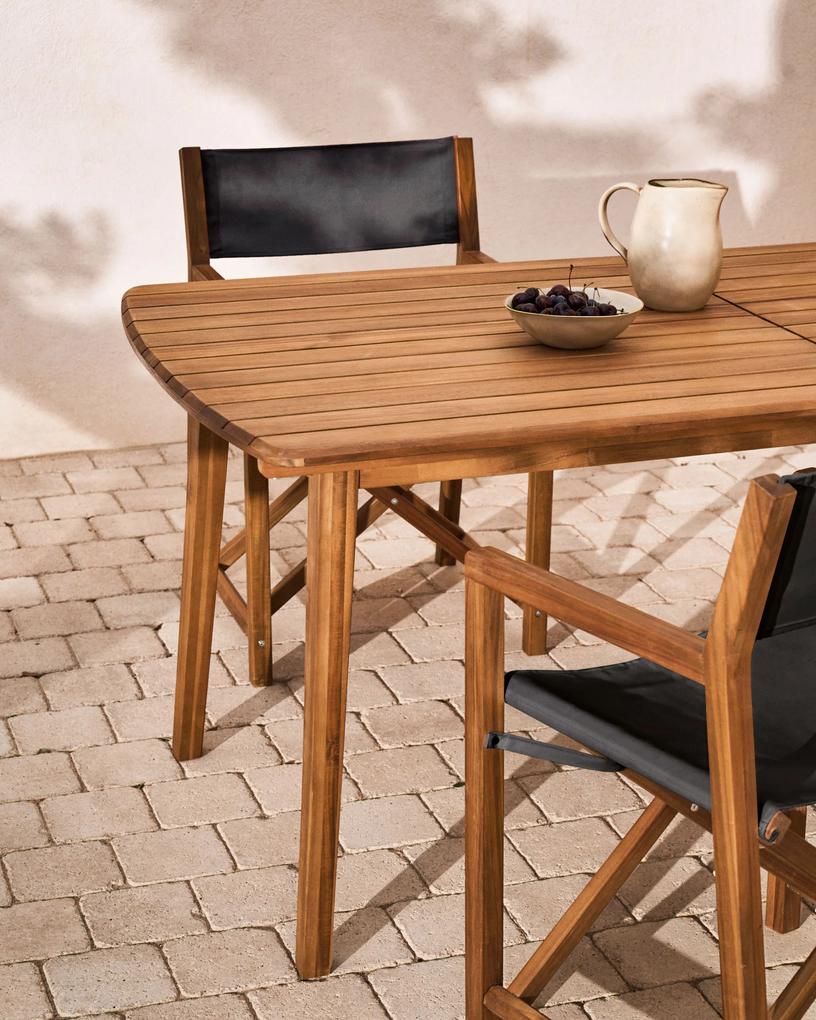 Kave Home - Tavolo allungabile da esterno Thianna in legno massello di acacia 180 (240) x 90 cm FSC 10