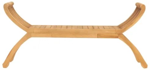 Panchina da Giardino 126 cm in Legno Massello di Teak