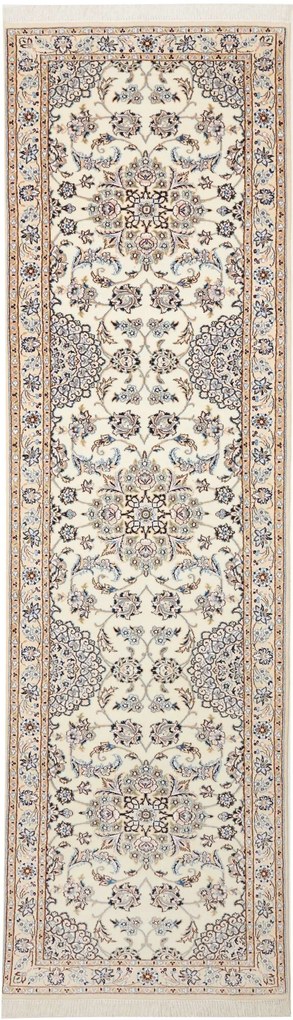 Nain Tappeto 320 x 90 Beige (Iran) Annodato A Mano