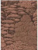 Tapete Woodland Toile von Sanderson - Copper/ Charcoal