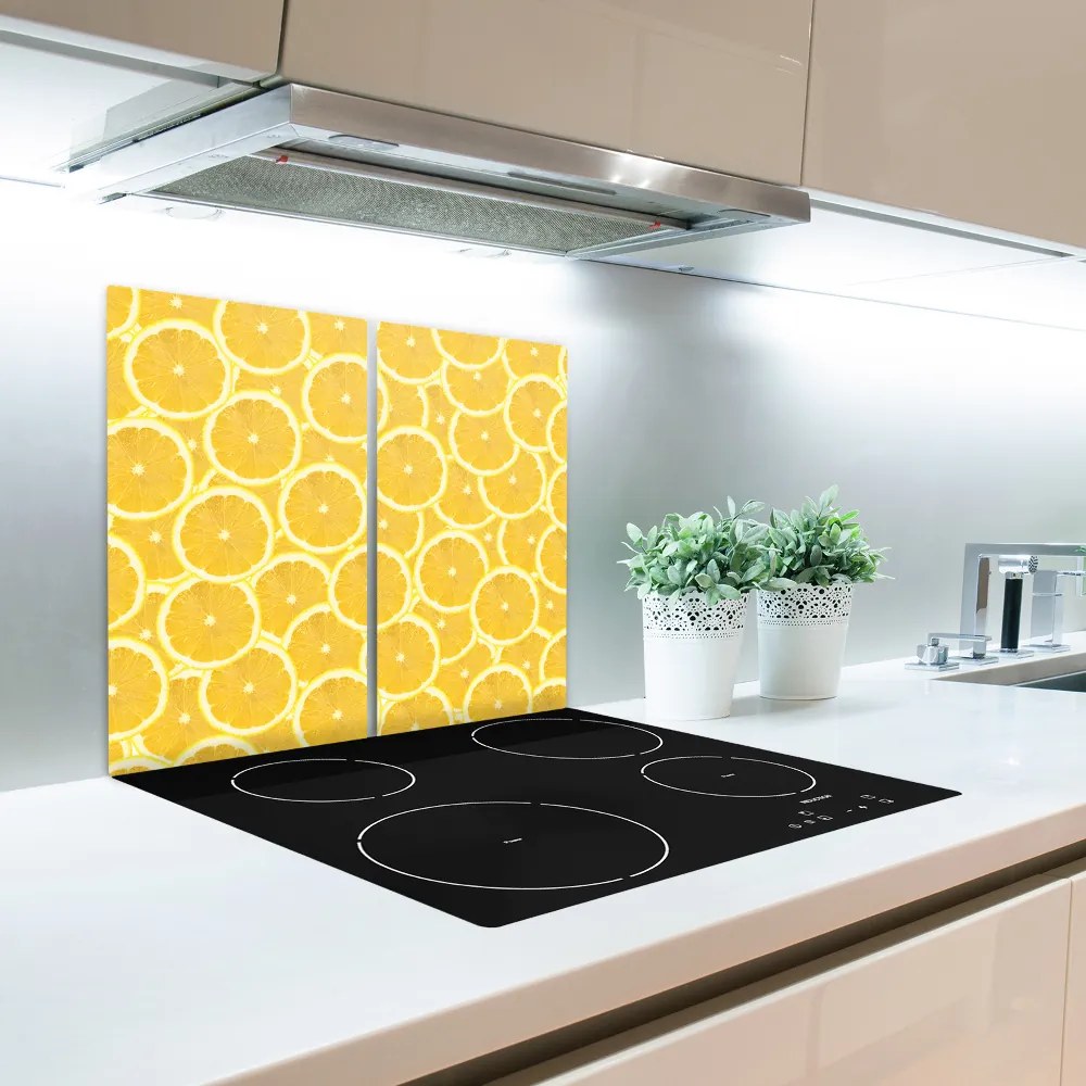 Tagliere in vetro temperato Fette di limone 60x52 cm