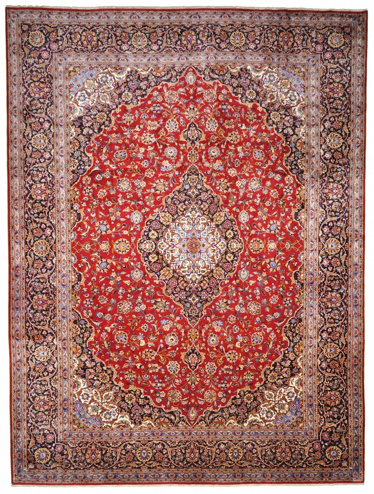 Kashan Tappeto persiano 290x390 Rosso (Iran) Annodato A Mano