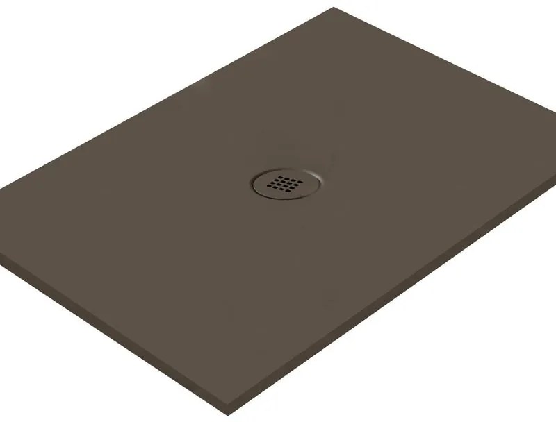 Piatto doccia in ceramica extra slim caffè L 180 x L 90 cm