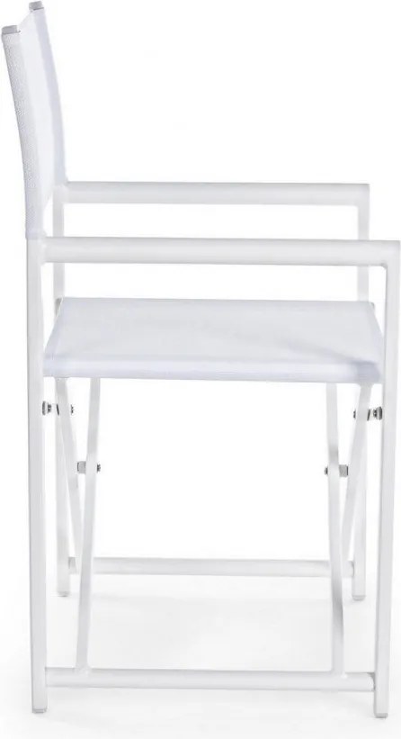 Set 2 Sedie Regista da Giardino 48x56x86h cm Taylor Bianco...