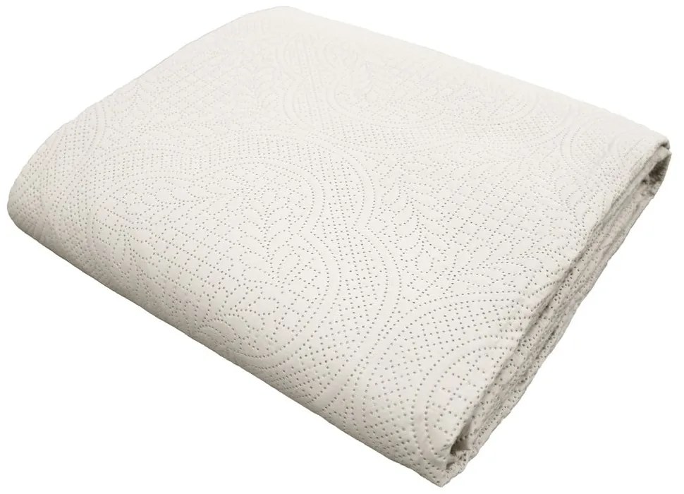 Set con copriletto e federa color crema in microfibra 240x260 cm Romane – douceur d'intérieur
