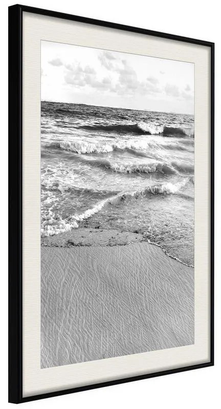 Poster  At the Seaside  Cornice Quadri Cornice nera con pass-partout, Larghezza x Altezza Home decor 20x30