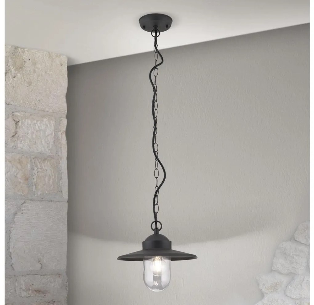 Orion AL 11-1318 - Lampada a sospensione da esterno EDWARD 1xE27/60W/230V IP44 nero