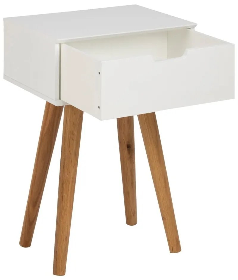 Comodino bianco Mitra - Actona
