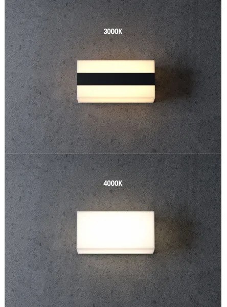 Redo 90325 - Lampada da esterno KODIAK LED 8W/230V 4000K 20 cm IP65, bianca