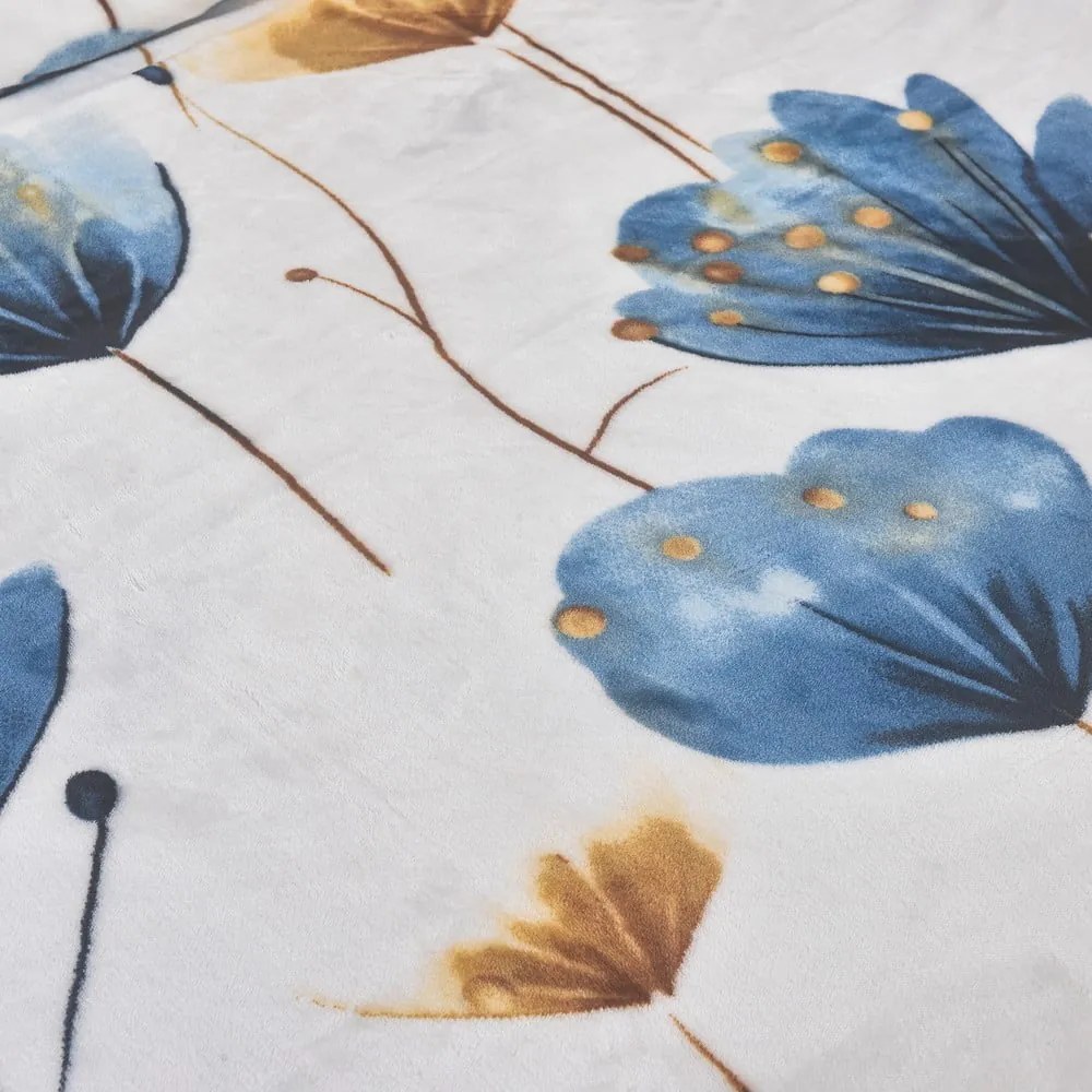 Set copripiumino e federa blu scuro in micropile per letto singolo 140x200 cm Marbella – My House