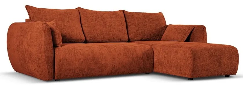 Divano angolare arancione (angolo destro) Matera - Cosmopolitan Design