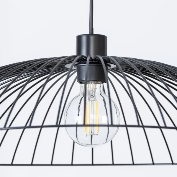 Brilagi - Lampadario LED su cavo CERIA WIRE 1xE27/40W/230V Ø 60 cm nero