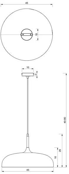 Brilagi - Lampadario a sospensione con filo ABRAHAM 1xE27/60W/230V diametro 45 cm verde