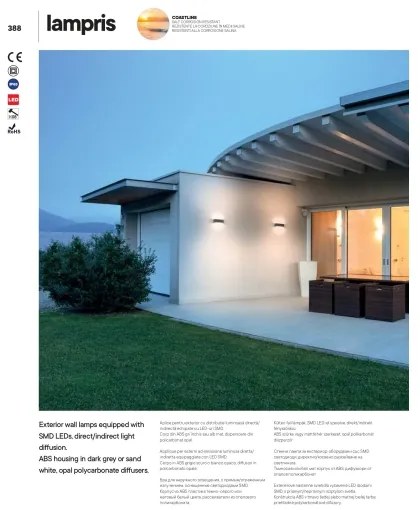 Redo 90154 - Applique LED da esterno LAMPRIS 1xLED/12W/230V IP65