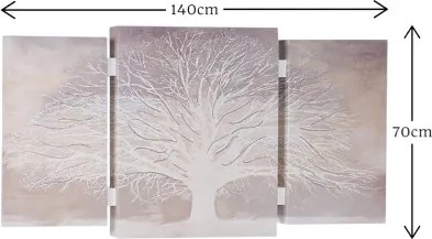 Quadro stampa su tela a TRIS 70x140 cm telaio in legno con Albero della vita