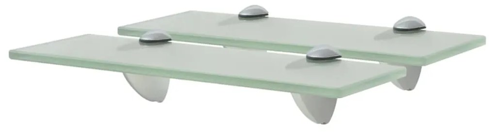 Mensole Galleggianti 2 Pz İn Vetro 30x20 Cm 8 Mm /