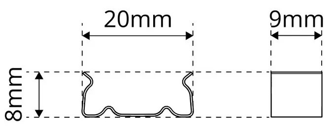 Clips di Fissaggio per Profilo Calpestabile (conf. 4pz)