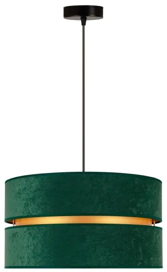 Duolla - Lampadario a sospensione con filo DUO 1xE27/15W/230V diametro 40 cm verde/oro