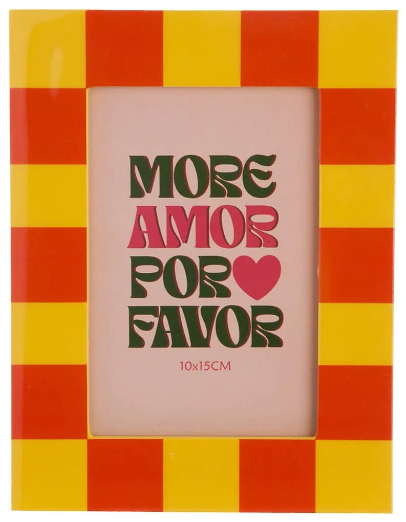 Portafoto 10x15 cm More Amor arancione