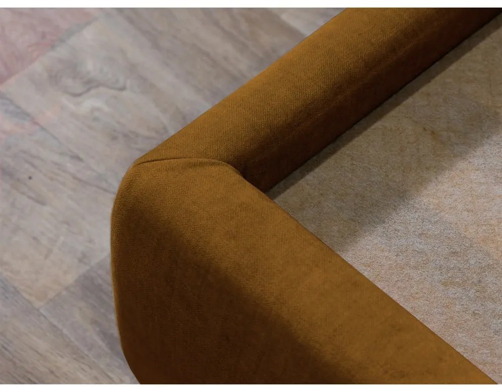 Letto matrimoniale imbottito giallo con contenitore con griglia 180x200 cm Jade - Bobochic Paris