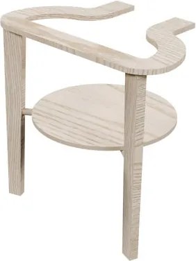 Piedino mobili da bagno (componibile) Tina/Tino in legno frassino naturale H 57 cm