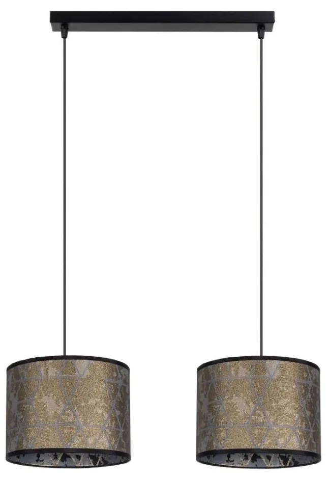 Lampadario su filo REZO 2xE27/60W/230V oro