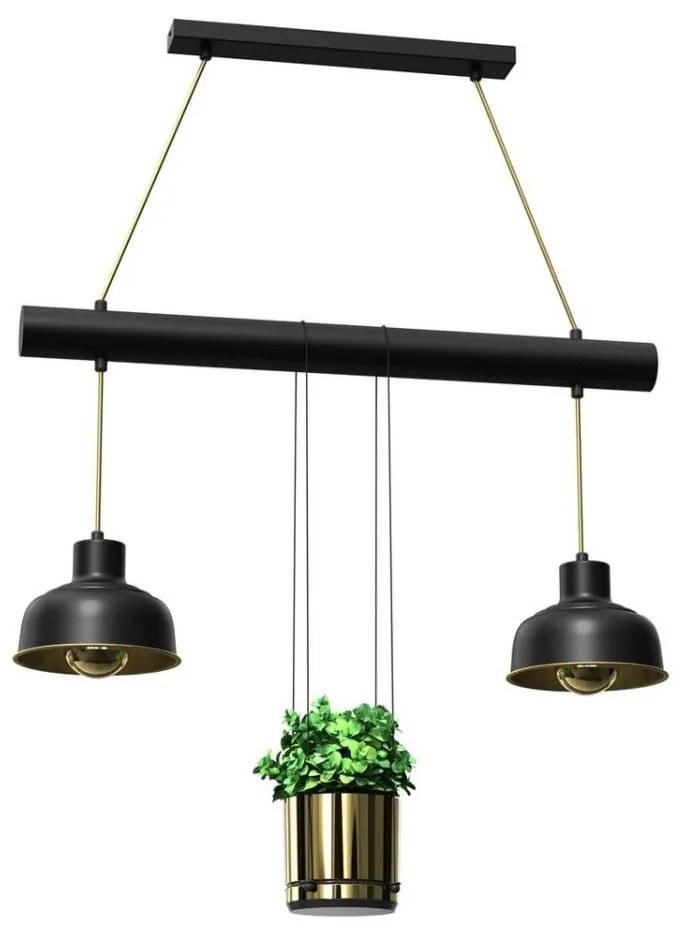 Lampadario su corda FLORA 2xE27/60W/230V