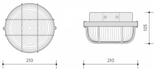 Plafoniera da esterno 1xE27/100W/230V