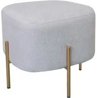 Pouf Poggiapiedi 41x41x41 cm in Tessuto Kate Beige