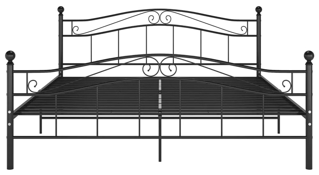 Giroletto nero in metallo 140x200 cm