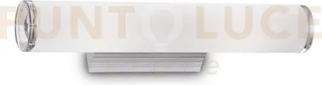 Camerino applique in alluminio e vetro 2 luci attacco e14 37cm