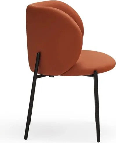 Set di sedie da pranzo arancione in imbottito 2 pz Mogi – Teulat