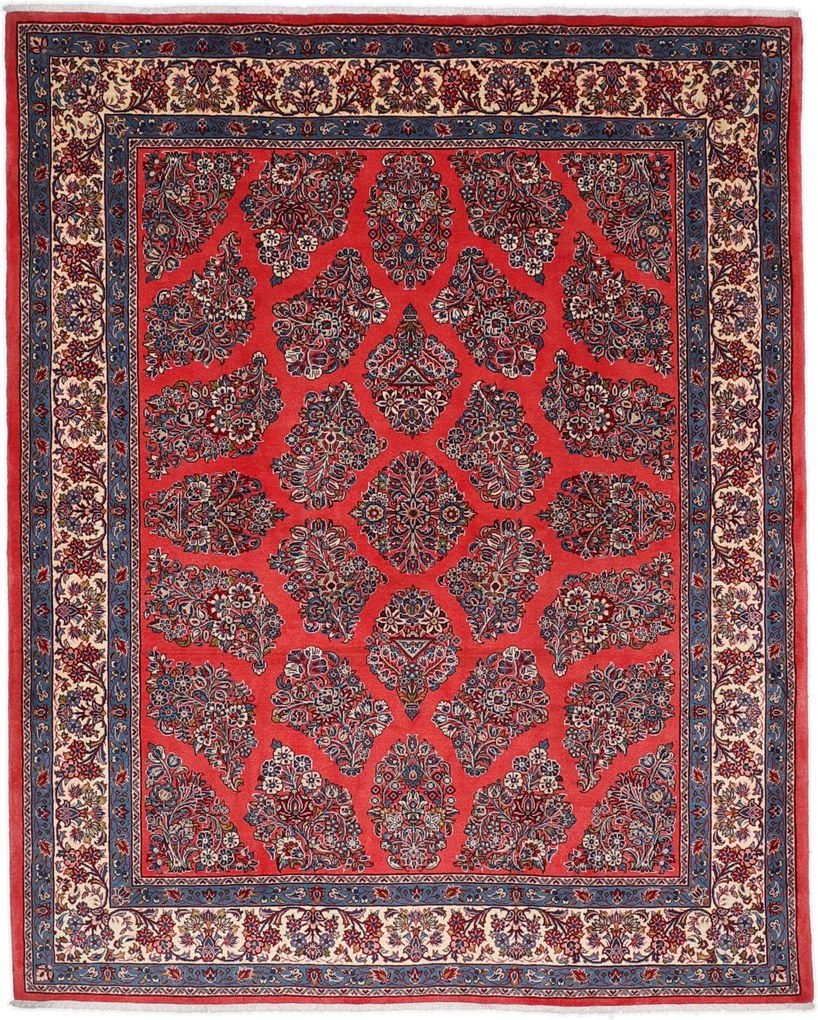 Sarouk Tappeto 270x220 (Iran) Annodato A Mano