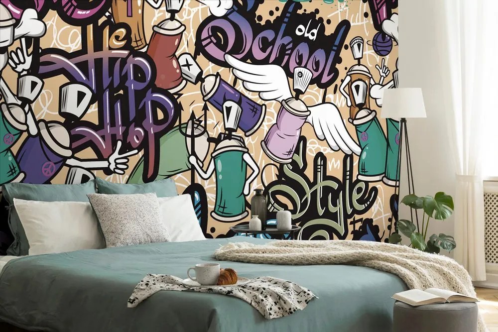 Carta da parati autoadesiva – Arte street art grafica