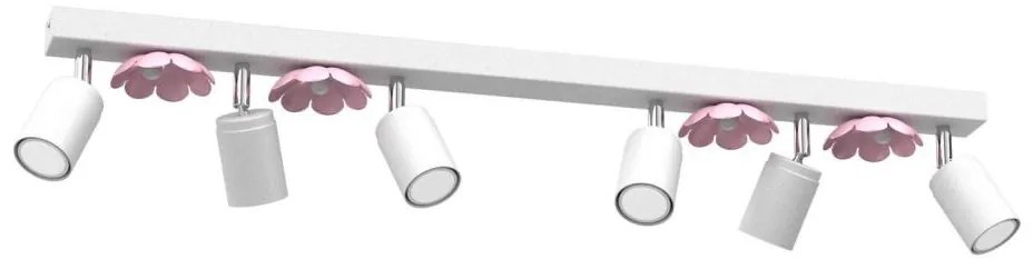 Faretto FLOWER 6xGU10/8W/230V bianco