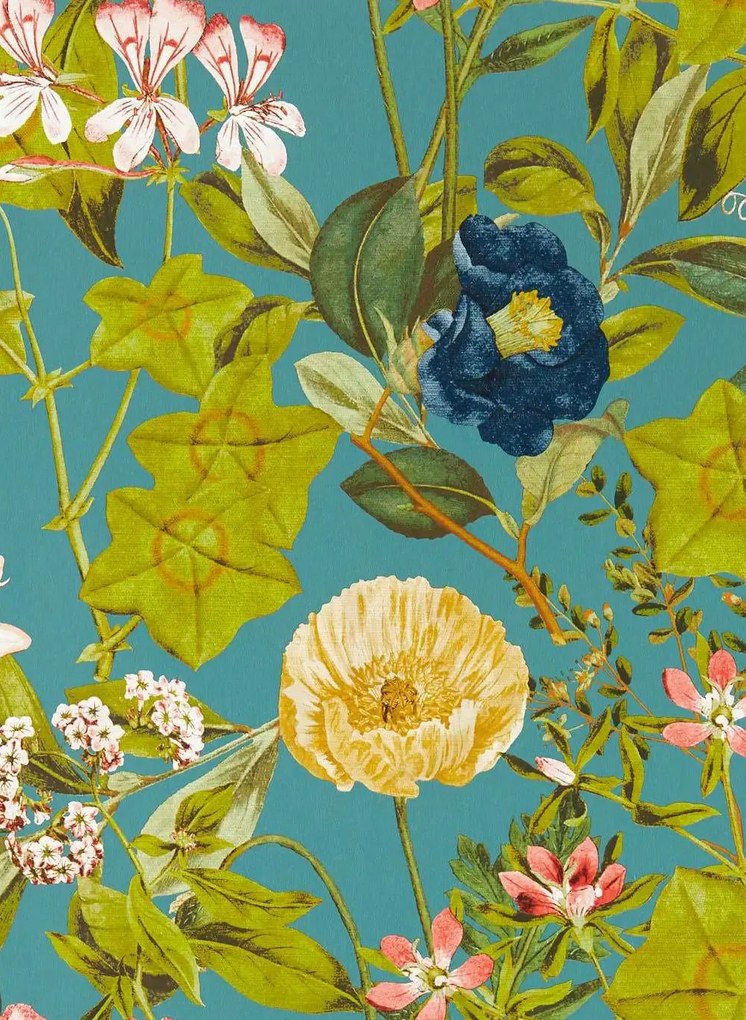 Clarke & Clarke Carta da parati Passiflora - Chambray