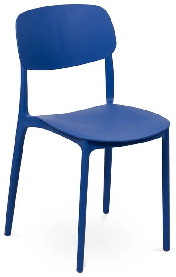 Sedia da esterno blu in plastica Hébé – Bonami Essentials