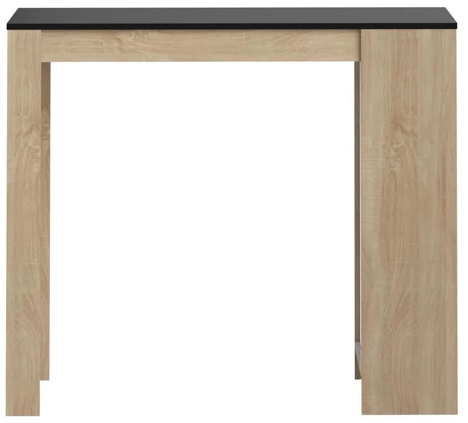 Tavolo da bar con piano nero 50x115 cm Aravis - TemaHome