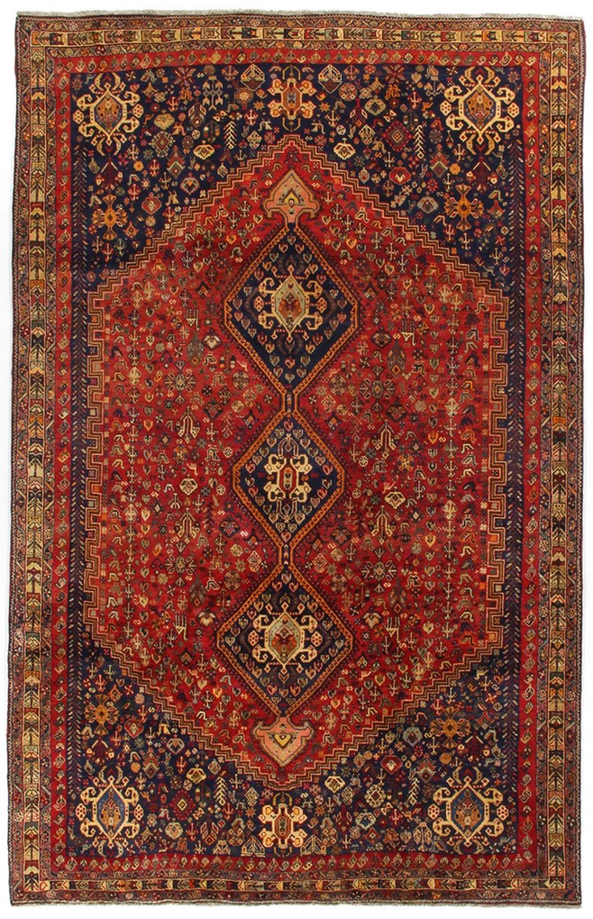 Gashghai Tappeto 220x350 (Iran) Annodato A Mano